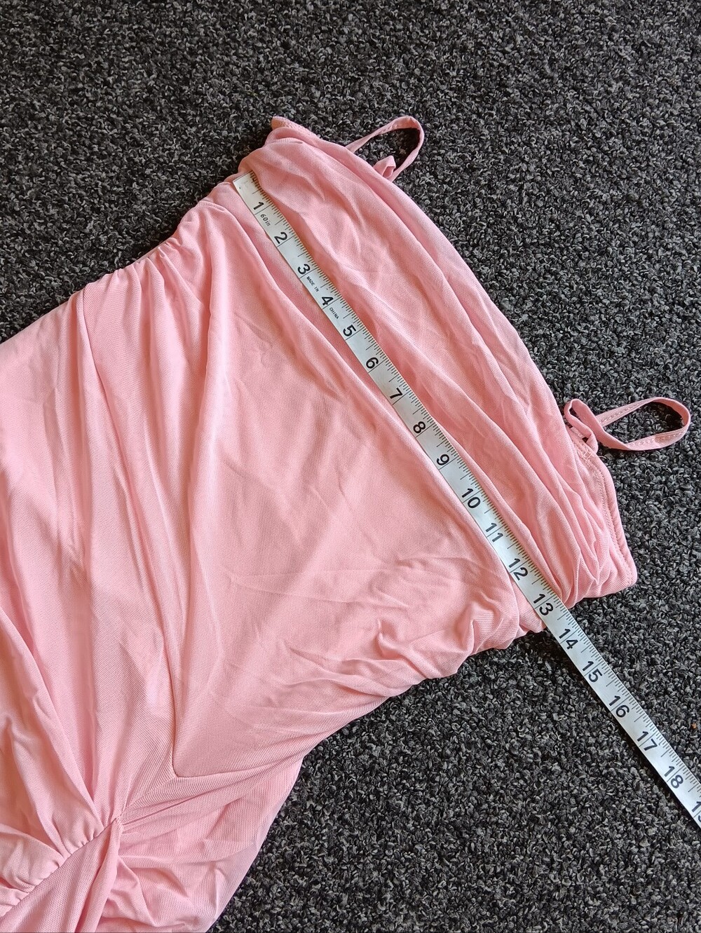 Pink Fairy Ruched Adjustable Spaghetti Strap Slip On Maxi Midi Dress Shein Small - Picture 8 of 11